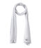 Pañuelo de mujer en túbico extrafino gris POUSSIERE/blanco LAIT