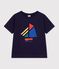 Camiseta infantil estampada de manga corta SOIR