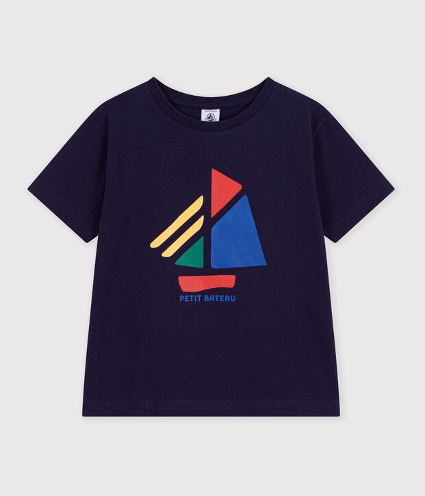 Camiseta infantil estampada de manga corta SOIR