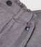 Pantal&oacute;n liso de franela para beb&eacute; gris
