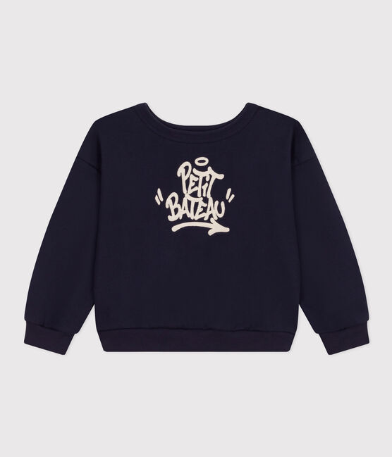 Sudadera de muletón para niño azul SMOKING