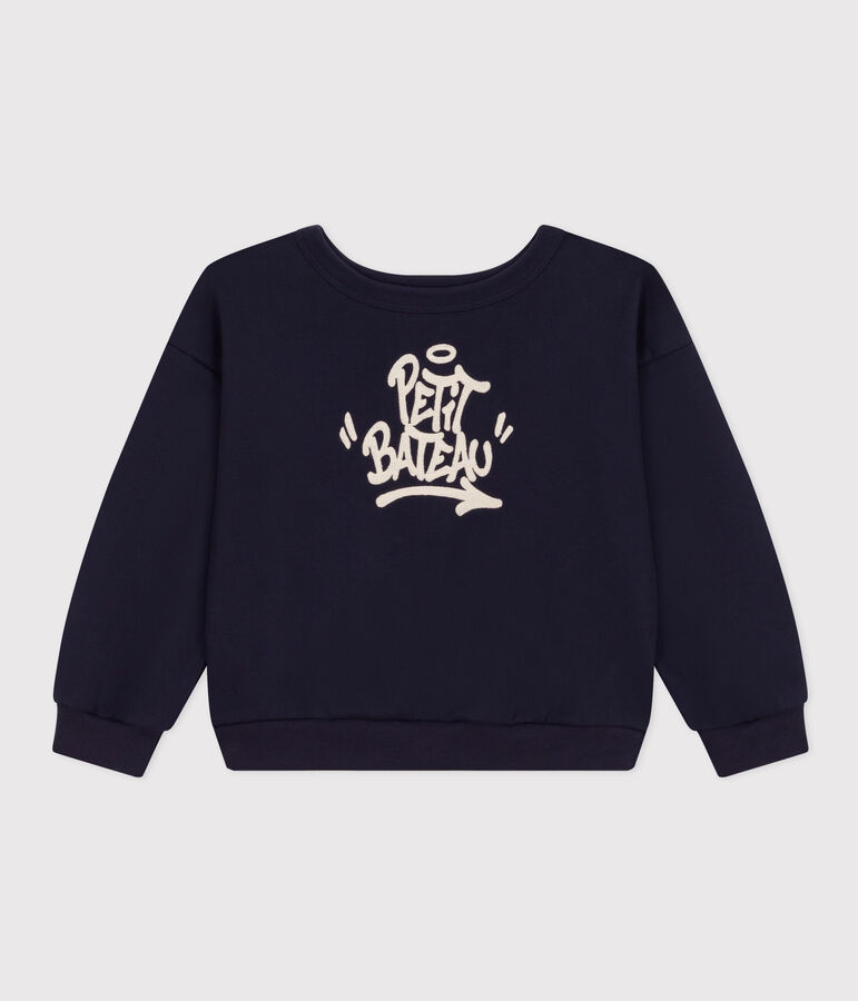 Sudadera de mulet&oacute;n para ni&ntilde;o azul