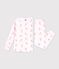 Pijama infantil de mulet&oacute;n con estampado de esquiadores rosa/multicolor
