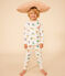 Pijama infantil con motivo de animales de algodón blanco AVALANCHE/ MULTICO