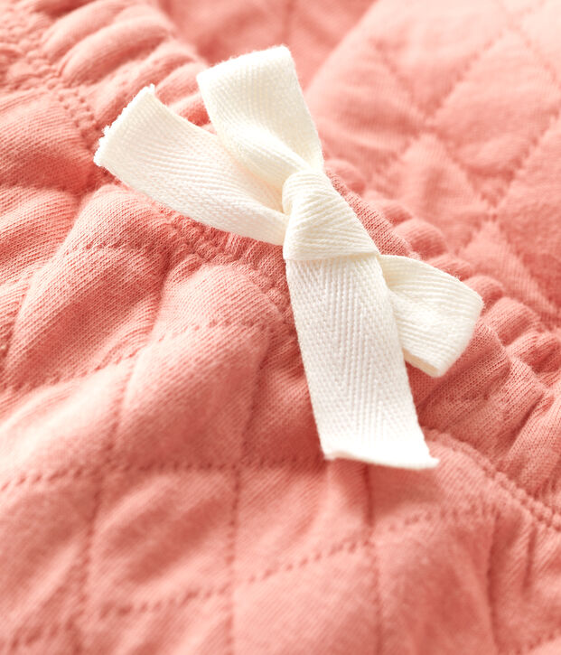 Pantal&oacute;n de tejido t&uacute;bico acolchado de beb&eacute; rosa