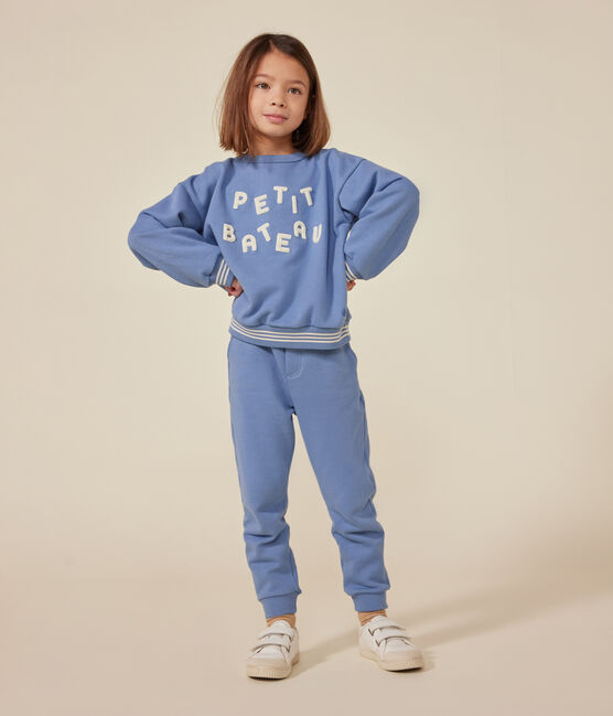 Sudadera de felpa para niño/niña azul BEACH