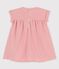 Vestido de manga corta de algodón ecológico para bebé rosa PAPAYE/ MARSHMALLOW