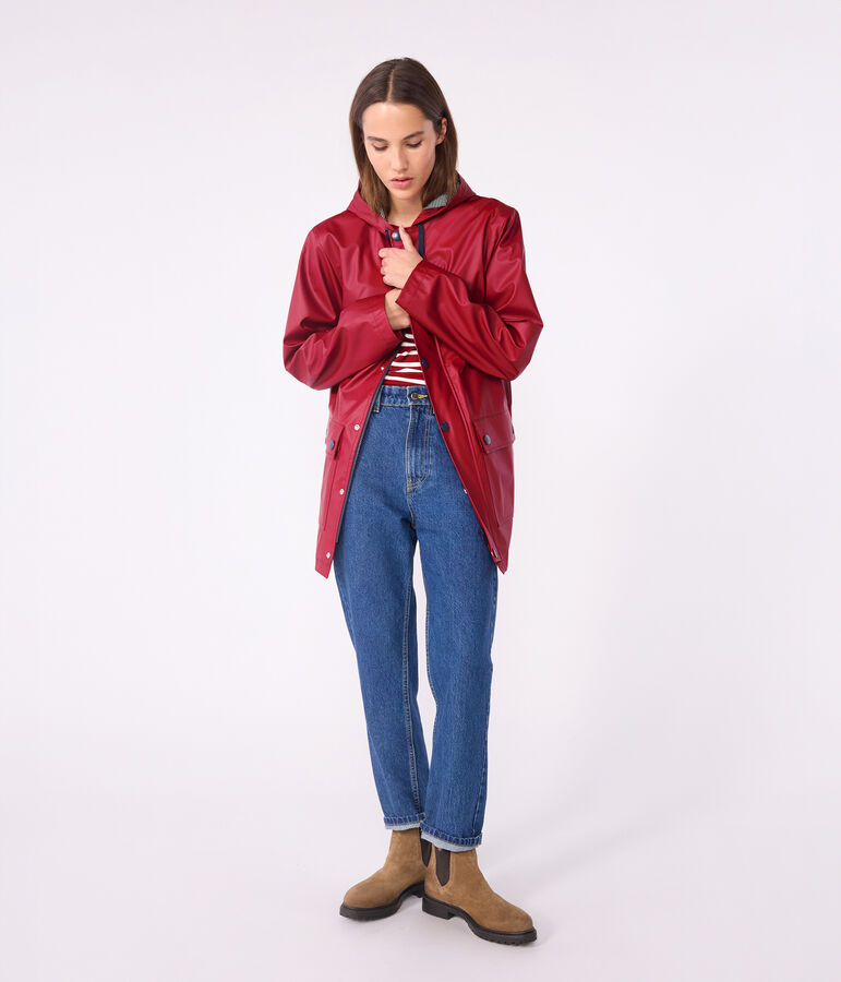 Chubasquero ic&oacute;nico unisex rojo