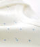 Body de manga larga para bebé niño blanco MARSHMALLOW/azul ACIER