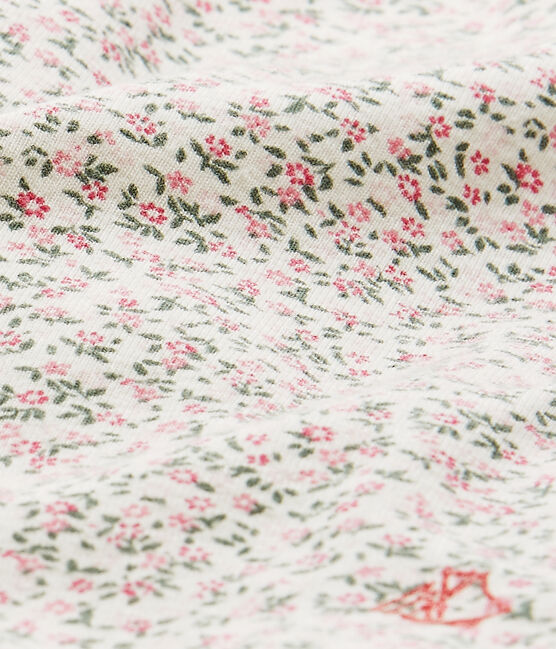 Vestido-body bebé niña estampado blanco MARSHMALLOW/azul BRUT/ MULTICO