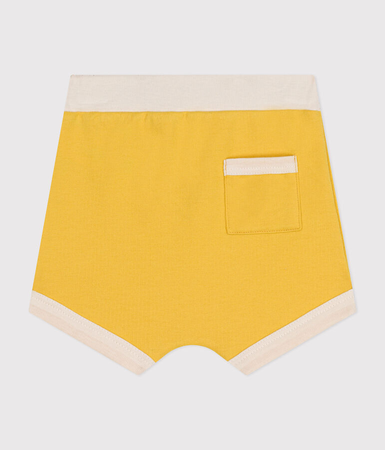 Pantal&oacute;n corto de mulet&oacute;n ligero para beb&eacute; amarillo NECTAR