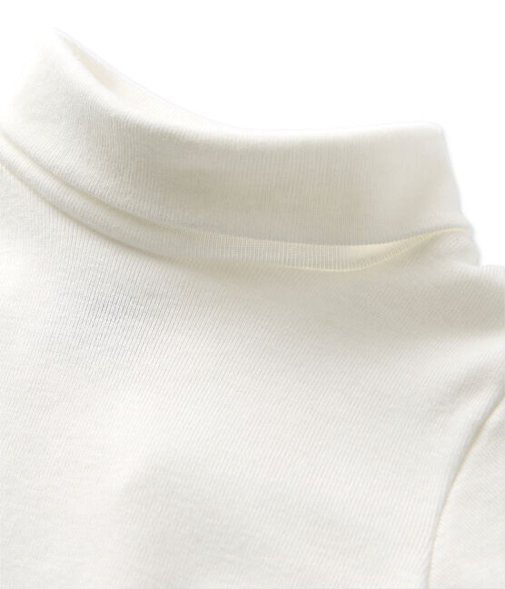 Body liso unisex de manga larga para bebé blanco Lait