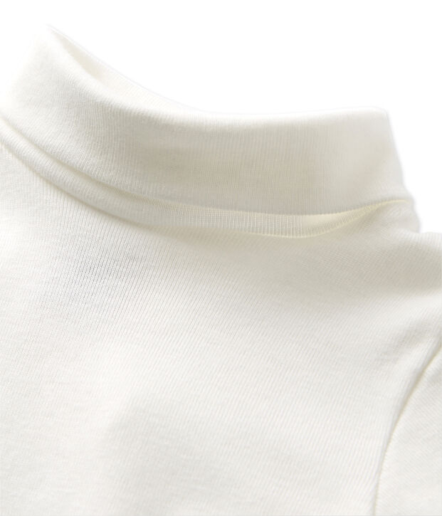 Body liso unisex de manga larga para beb&eacute; blanco Lait