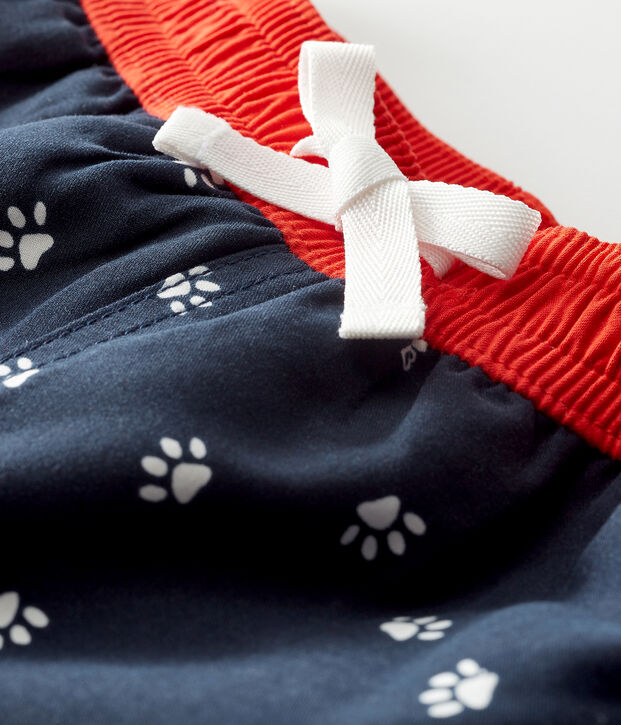 Pantal&oacute;n corto de playa estampado para beb&eacute; ni&ntilde;o azul/multicolor