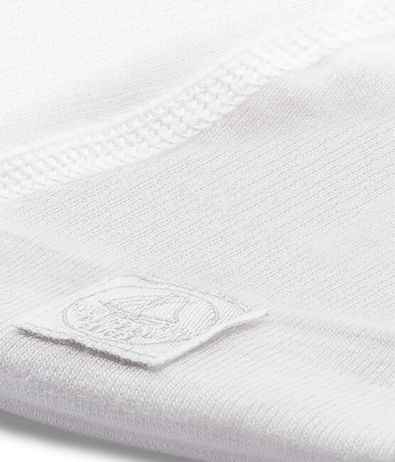 Gorro de primera puesta milrayas para bebé rosa VIENNE/blanco LAIT