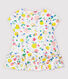 Blusa de manga corta de popelina de bebé niña