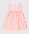 Vestido sin mangas a rayas para bebé niña blanco MARSHMALLOW/rosa ROSAKO