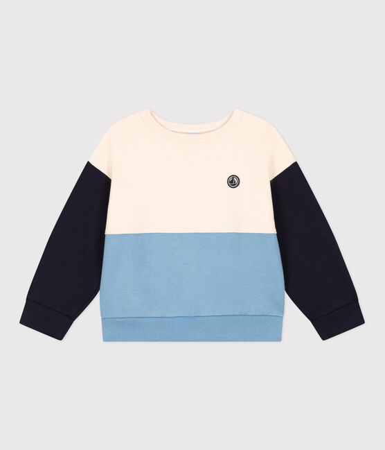 Sudadera de muletón afelpado para niño blanco AVALANCHE/ MULTICO
