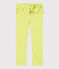 Pantalón de sarga de niño amarillo CITRONEL