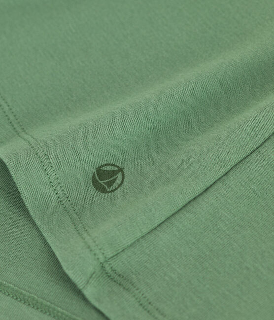 Camiseta Icónica lisa de algodón para mujer verde PALMERAIE