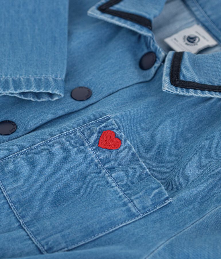 Mono infantil largo de algod&oacute;n azul DENIM CLAIR