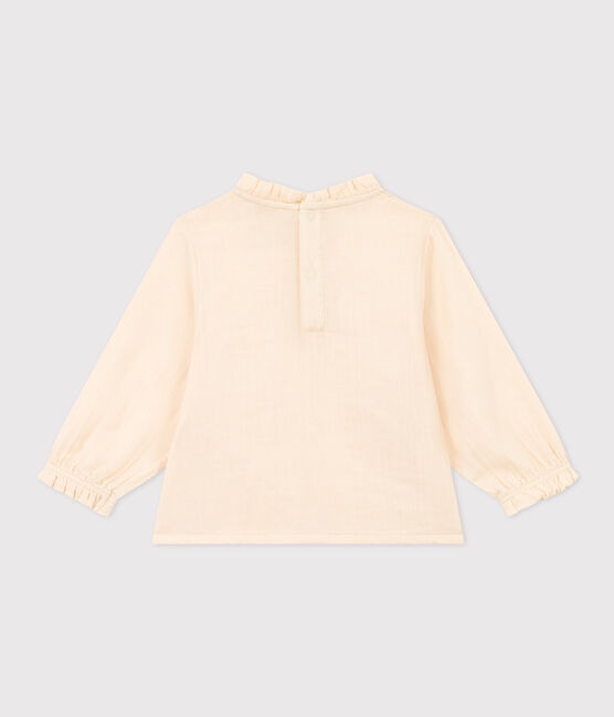 Blusa de manga larga de gasa de algodón para bebé crudo AVALANCHE