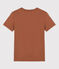 Camiseta de algodón L'ICONIQUE con cuello redondo para mujer marron CINA