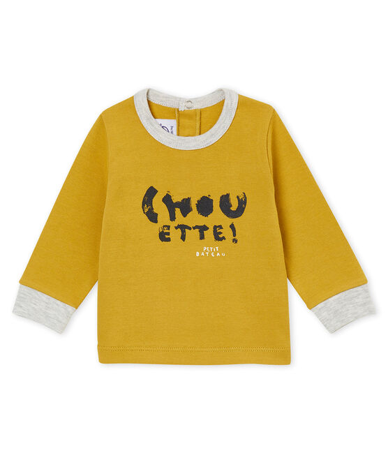 Camiseta para bebé niño amarillo INCA