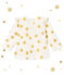 Blusa para bebé niña estampada blanco MARSHMALLOW/amarillo DORE