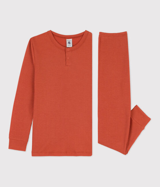 Pijama de algodón y lyocell para niño/niña rosa BRANDY