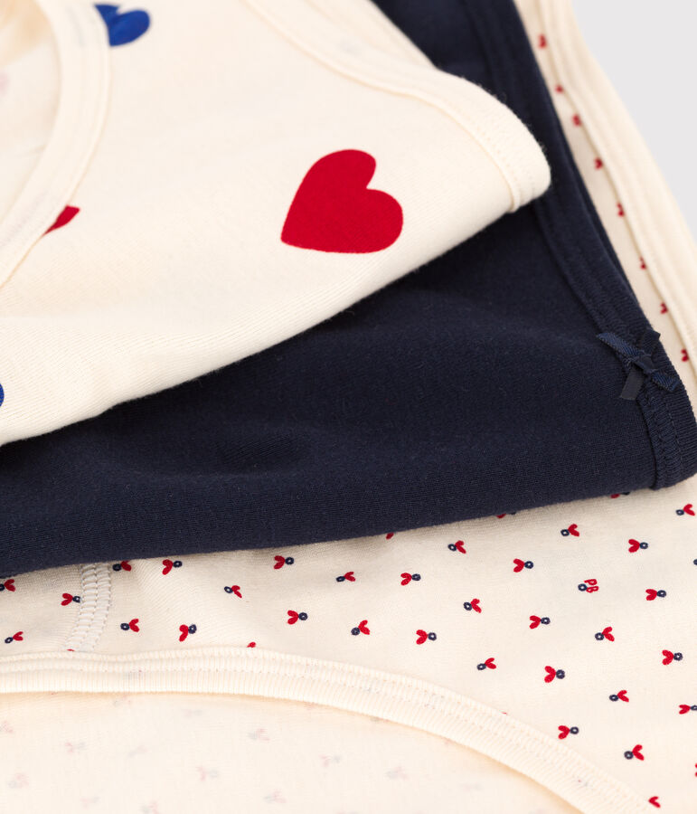 Juego de 3 braguitas de algod&oacute;n de mujer multicolor