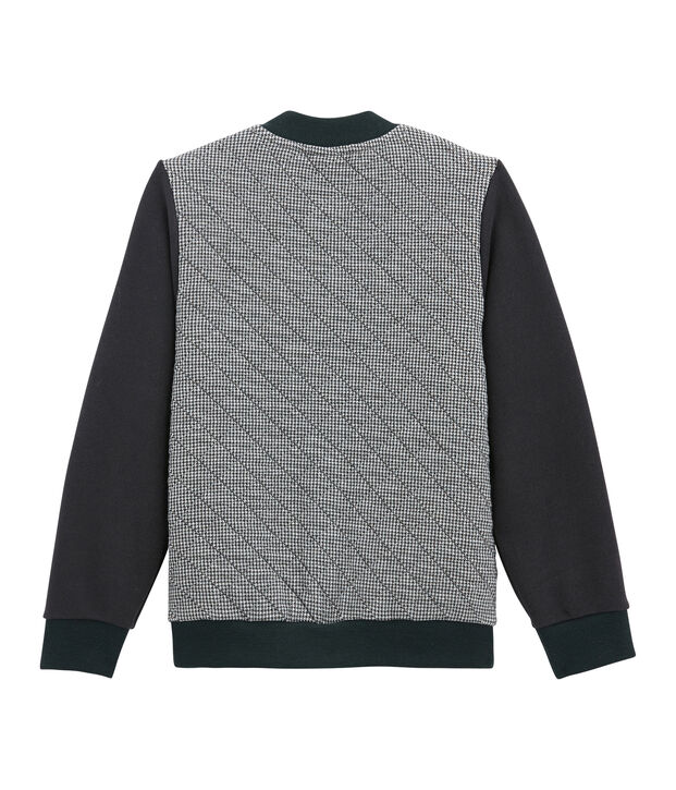 Chaqueta teddy para ni&ntilde;o en t&uacute;bico gris/blanco