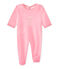 Pijama de terciopelo para bebé rosa PETAL