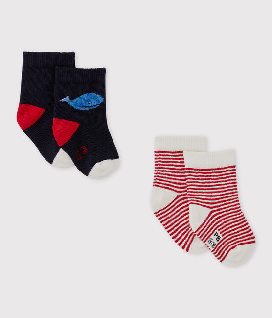 Lote de 2 pares de calcetines para bebé niño variante 2