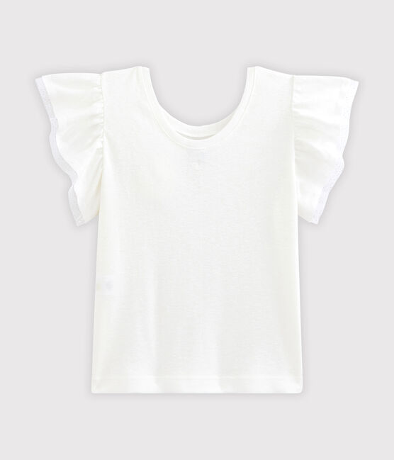 Camiseta de niña blanco MARSHMALLOW