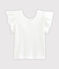 Camiseta de niña blanco MARSHMALLOW