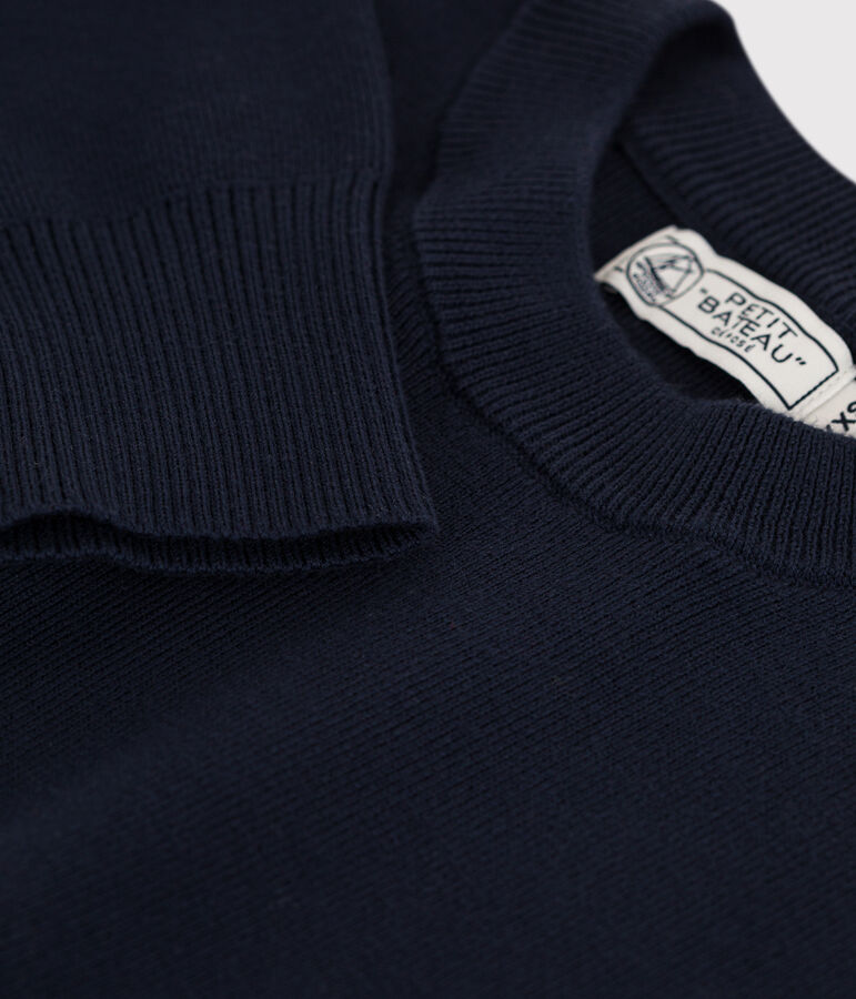 Jersey marinero emblem&aacute;tico de algod&oacute;n de mujer azul