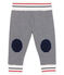 Pantalón de tela túbica para bebé azul SMOKING/blanco MULTICO CN