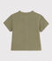 Camisa de manga corta de gasa de algodón para bebé verde MARECAGE