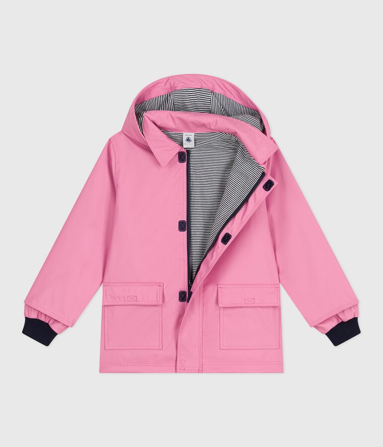 Impermeable emblem&aacute;tico infantil unisex rosa