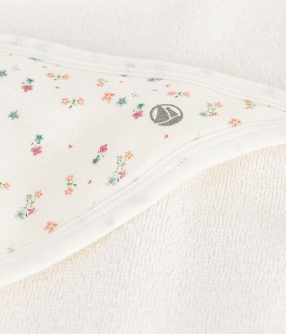 Capa de baño de algodón para bebé blanco MARSHMALLOW/blanco MULTICO