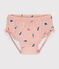 Braguita de baño de material reciclado para bebé rosa SALINE/blanco MULTICO