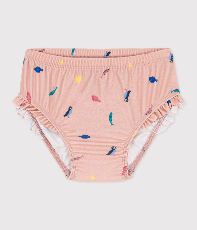 Braguita de ba&ntilde;o de material reciclado para beb&eacute; rosa/multicolor