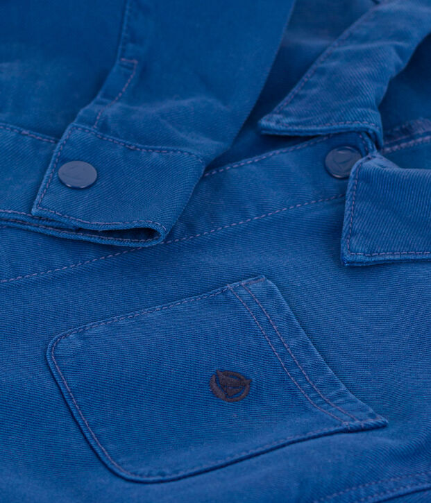 Chaqueta de tejido vaquero de ni&ntilde;o azul