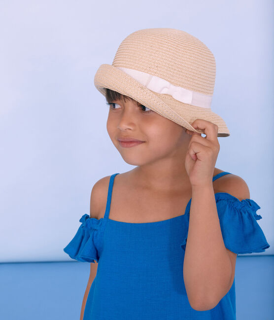 Sombrero infantil para niña rosa NATUREL