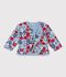 Chaqueta acolchada de algod&oacute;n para beb&eacute; con estampado de flores blanco/multicolor