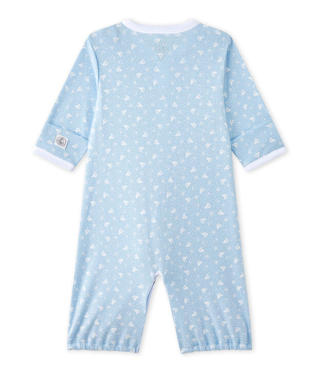 Saco beb&eacute; mixto 2 en 1 azul/blanco