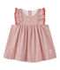 Vestido para bebé en popelina a rayas