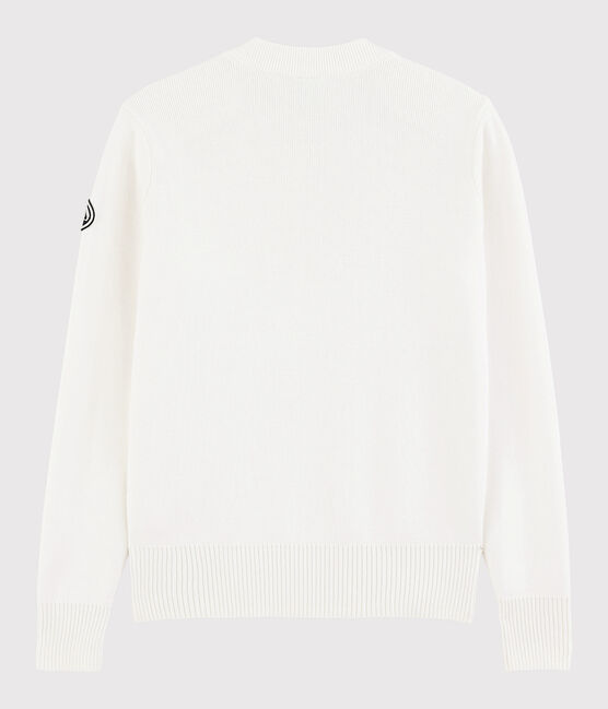 Jersey marinero de algodón de mujer blanco MARSHMALLOW