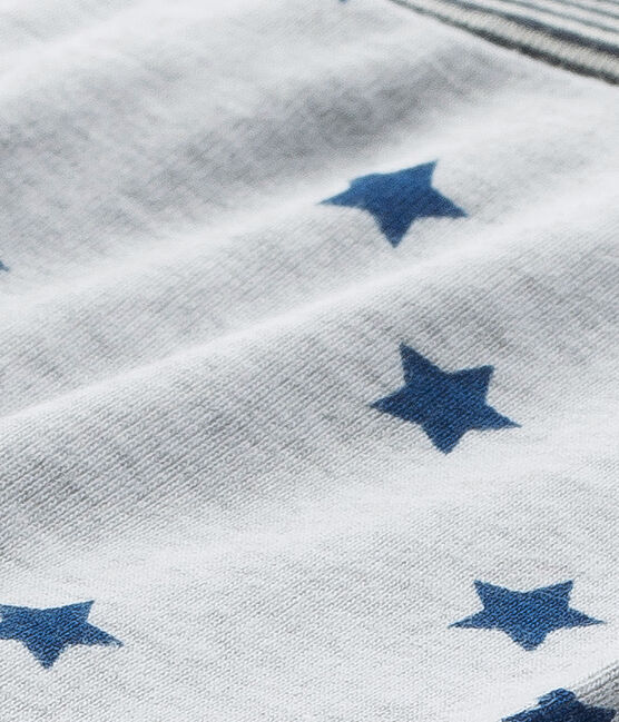 Pantalón de pijama estampado para niño gris POUSSIERE/azul MAJOR